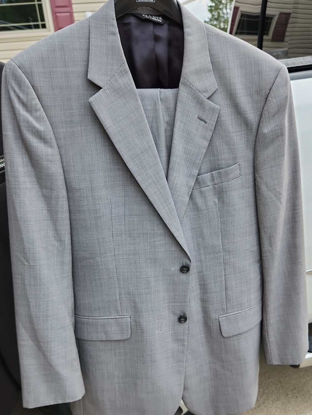 Jos. A. Bank Light Gray Men's Two-Button Suit